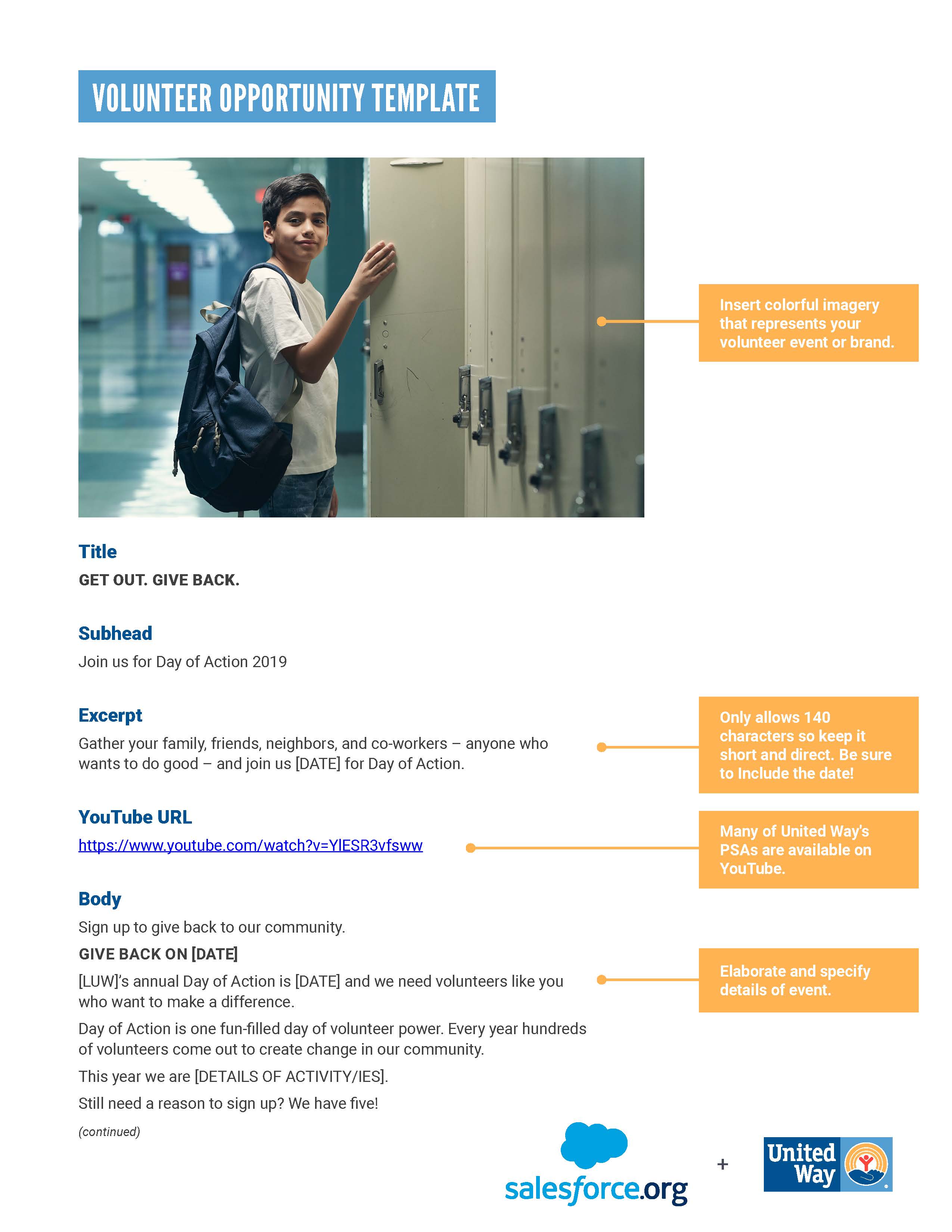 SPC Volunteering Volunteer Opportunity Template